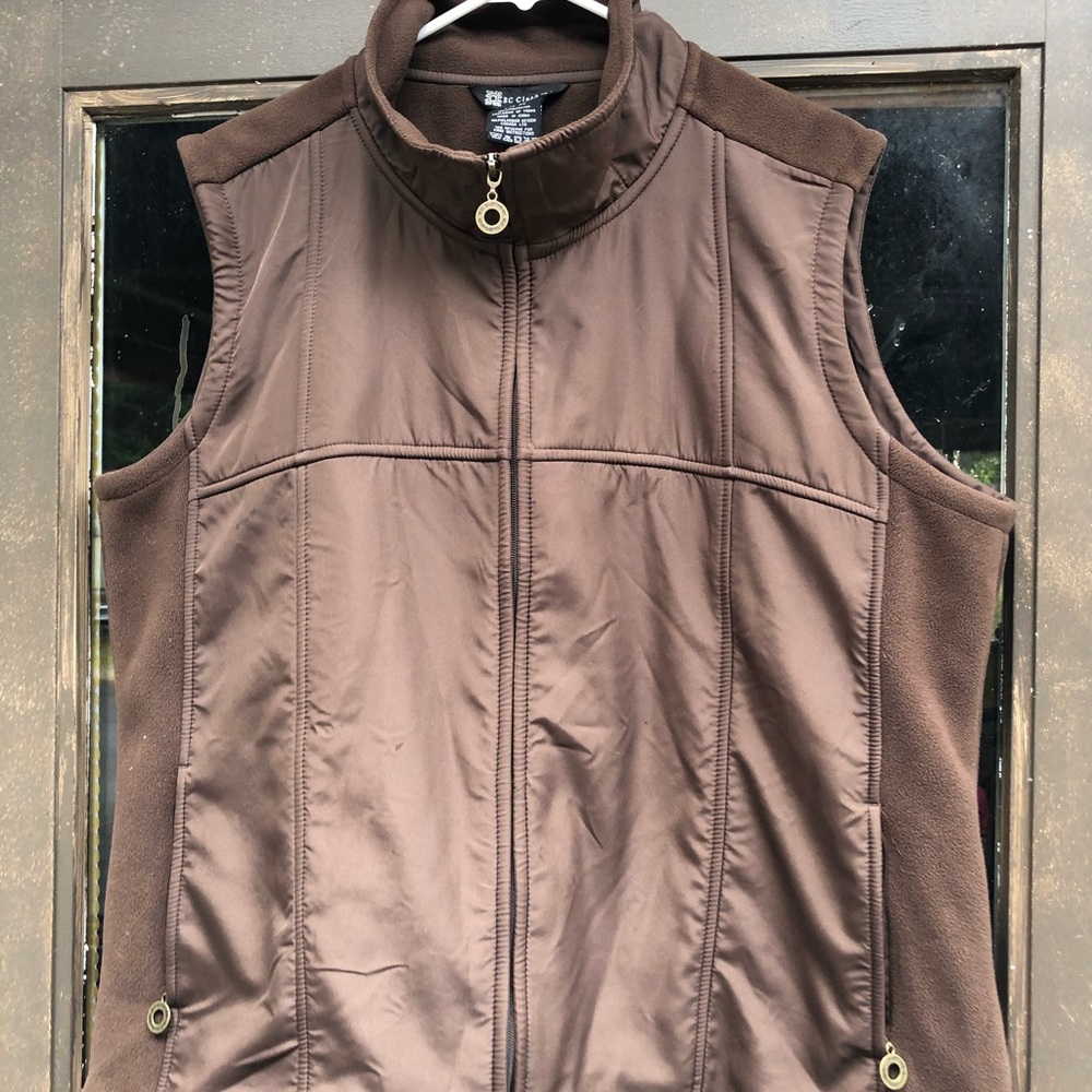 Bc Clothing Dark Brown Vest Woman’s Size 2X